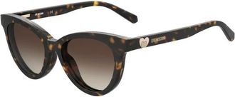 Love Moschino Mol 051 Optisch Montuur met Clip-On - Dames - Zonnebrillen - Bruin - 52 MM - Accessoires