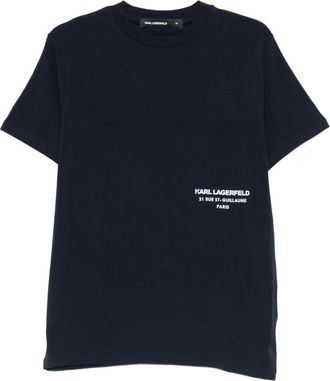 Karl Lagerfeld T-shirt girocollo - Blu