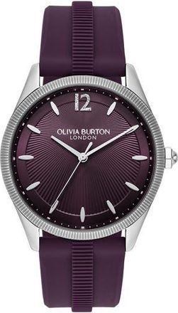 Olivia Burton Radiate Silicone Strap Watch, 38mm in Purple at Nordstrom Rack