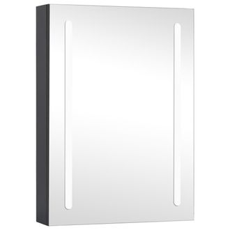 vidaXL Mueble De Ba&ntilde;o Con Espejo Led 50x13x70 Cm Vidaxl