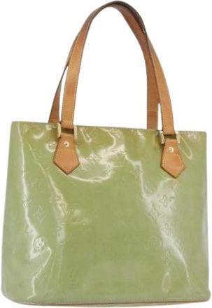 Louis Vuitton Pre-owned Tote Bags, female, Green, Size: ONE SIZE Pre-owned Vintage Patent Leather Hand Bag