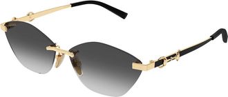 Gucci GG2050S 001 Womens Sunglasses Gold Size 59