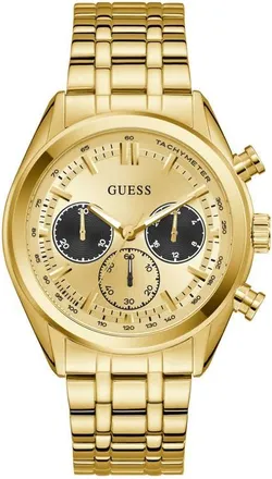 Guess Dawson Chronograph Bracelet Watch, 44mm in Gold Tone at Nordstrom