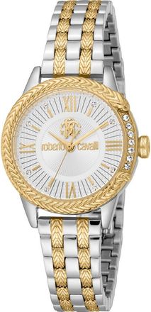 Roberto Cavalli Euforia Bracelet Watch, 30mm in Two Tone Silver And Gold at Nordstrom Rack