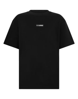 Plein Sport Slub Cotton T-Shirt Scratch