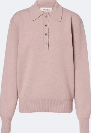 R&oacute;he R&oacute;he Knitted wool-blend polo sweater