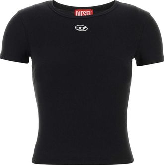 Diesel Black Stretch Cotton T Elle T Shirt