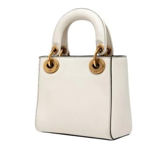 Dior Pre-owned Leren Handtas - Dames - Pre-owned - Wit - Maat: ONE Size Leer