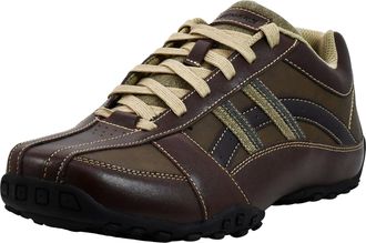 Skechers USA Mens Citywalk Malton Oxford Sneaker,Brown,10 M US