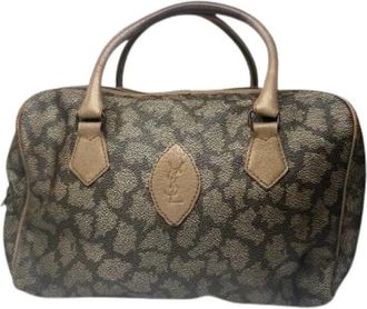 Saint Laurent Pre-owned Vintage Granite Leren Handtas - Dames - Vintage Handtas - Bruin - ONE Size - Leer - Vintage