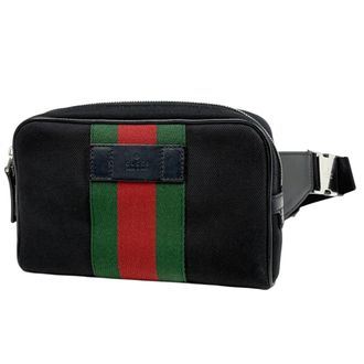 Gucci Black Canvas Fanny Pack (Pre-Owned)