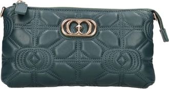 La Carrie Leren Tas - Dames - Clutches - Groen - ONE Size - Leer - Tassen