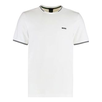 HUGO BOSS T-Shirts, male, White, 2XL, Taul T-shirt