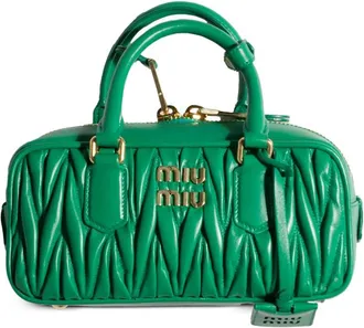 Miu Miu Matelass&eacute; Leather Tote Bag