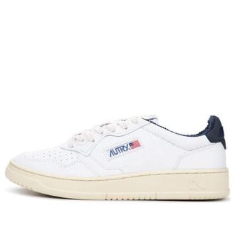 Autry Medalist Low Leather White Black AULM-SP02