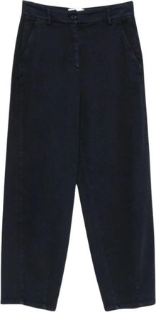 Via Masini 80 80 Broek - Dames - Straight fit broeken - Blauw - L - Broeken