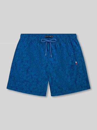 Tommy Hilfiger Regular Fit Badehose mit Logo Print in Dunkelblau, Gr&ouml;&szlig;e XXL