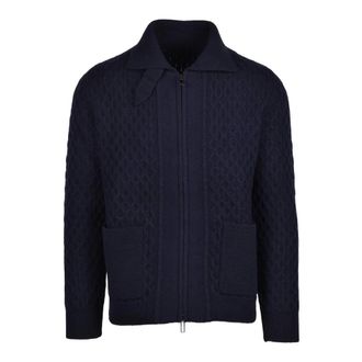 Paolo Pecora Heren, Truien, Blauw, Maat: S Wol