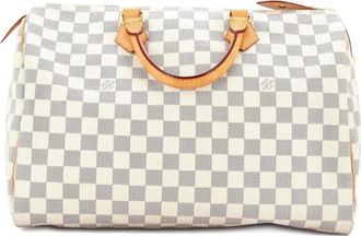 Louis Vuitton Speedy Handbag Damier 35 satchel - Wit