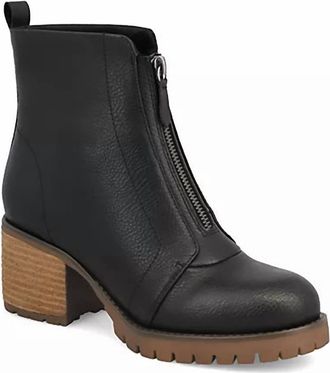 Mia Womens Fabiola Heeled Ankle Boots In Black