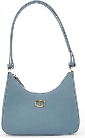 Twinset Mini Tas - Dames - Schoudertassen - Blauw - ONE Size - Leer - Tassen