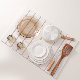 OEM Alfombrilla De Drenaje De Diatomita De 60&times;40 Cm, Blanca, Antideslizante, Absorbente, Para Fregadero De Cocina