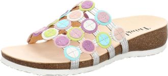 Think Womens Julia Circle Slide In Silver Estate 9000