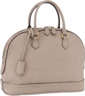 Louis Vuitton Pre-owned Vintage Hand Bag - Dames - Vintage Handtas - Beige - ONE Size - Leer - Vintage