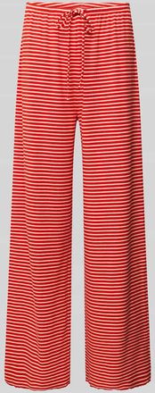 Jake*s Casual Straight Leg Pyjama-Hose mit Tunnelzug in Kirsche, Gr&ouml;&szlig;e XL