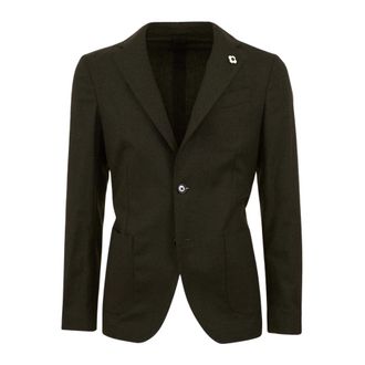 Lardini Heren, Jassen, Groen, Maat: S Wol