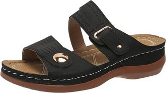 Generic Summer Shoes for Women Womens Sandals Wide Fit Ladies Casual Sandals Stylish Solid Color Flat Slippers Perfect For Everyday Wear