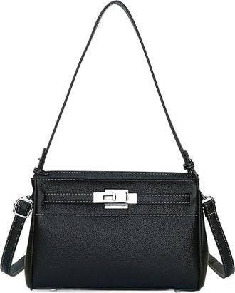 Generic Compatible For Womens Shoulder Bag Commuter Underarm Can Crossbody Small Square(Black)