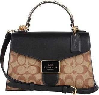 Coach Pepper Satchel - Dames - Handtassen - Veelkleurig - ONE Size - Leer - Tassen