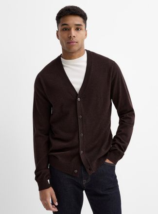Le 31 Mens Responsible merino wool Cardigan Sweater