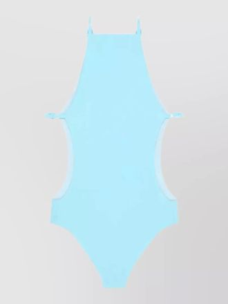Courr&egrave;ges one piece swimsuit cut out back design