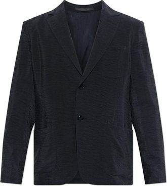 Giorgio Armani Blazer met zakken - Heren - Blazers - Blauw - M - Leer - Jassen