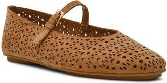 Anne Klein Connie Mary Jane Flat in Light Brown at Nordstrom, Size 6.5