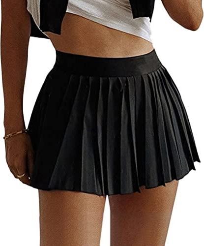 ORANDESIGNE Femme Jupe Courte Plissée Filles Nouveau Preppy 90S