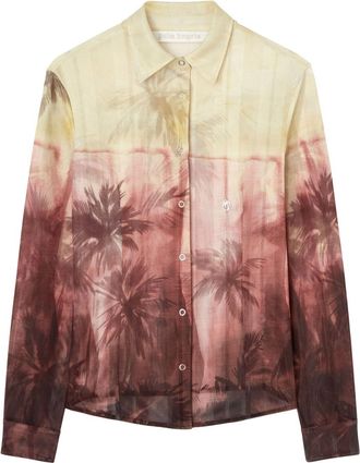 Palm Angels Sunset Palms shirt - Neutrals