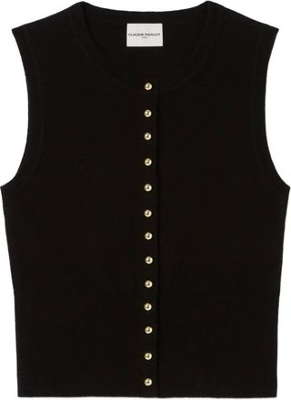 Claudie Pierlot Top con bottoni - Nero