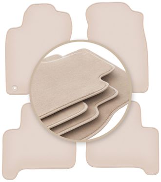 OEM Alfombrillas Beige Premium Para Toyota Land Cruiser J120 5 Puertas 2002-2009