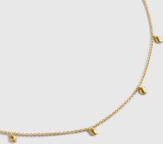 Monica Vinader Gold Fragments Station Necklace