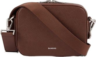 Sandro Small reconstituted leather bag in Cognac at Nordstrom, Size Medium