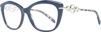 Pucci Blauwe Vrouwen Vierkante Optische Frames - Dames - Brillen - Blauw - ONE Size - Accessoires