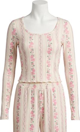 Z Supply Marseille Boudoir Long Sleeve Top In Vanilla Ice