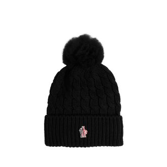 Moncler Wool Beanie With Pom Pom