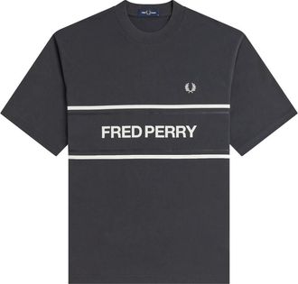 Fred Perry Graphic T-Shirt - Heren - T-shirts - Grijs - XL - Katoen - Tops