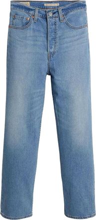 Levi's Dames/Dames Ribcage Katoen Linnen Rechte Benen Jeans (Blauw)
