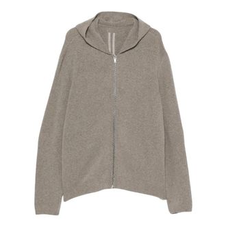Rick Owens Zipped Hoodie - Heren - Vesten met rits - Grijs - L - Hoodies & sweatvesten