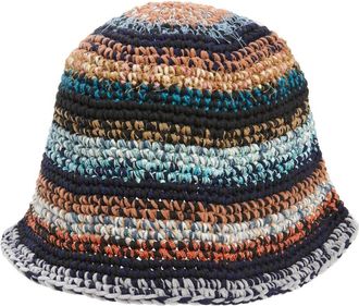 Waste Yarn Project Fanta II One of a Kind Crochet Bucket Hat in Multi at Nordstrom